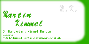 martin kimmel business card